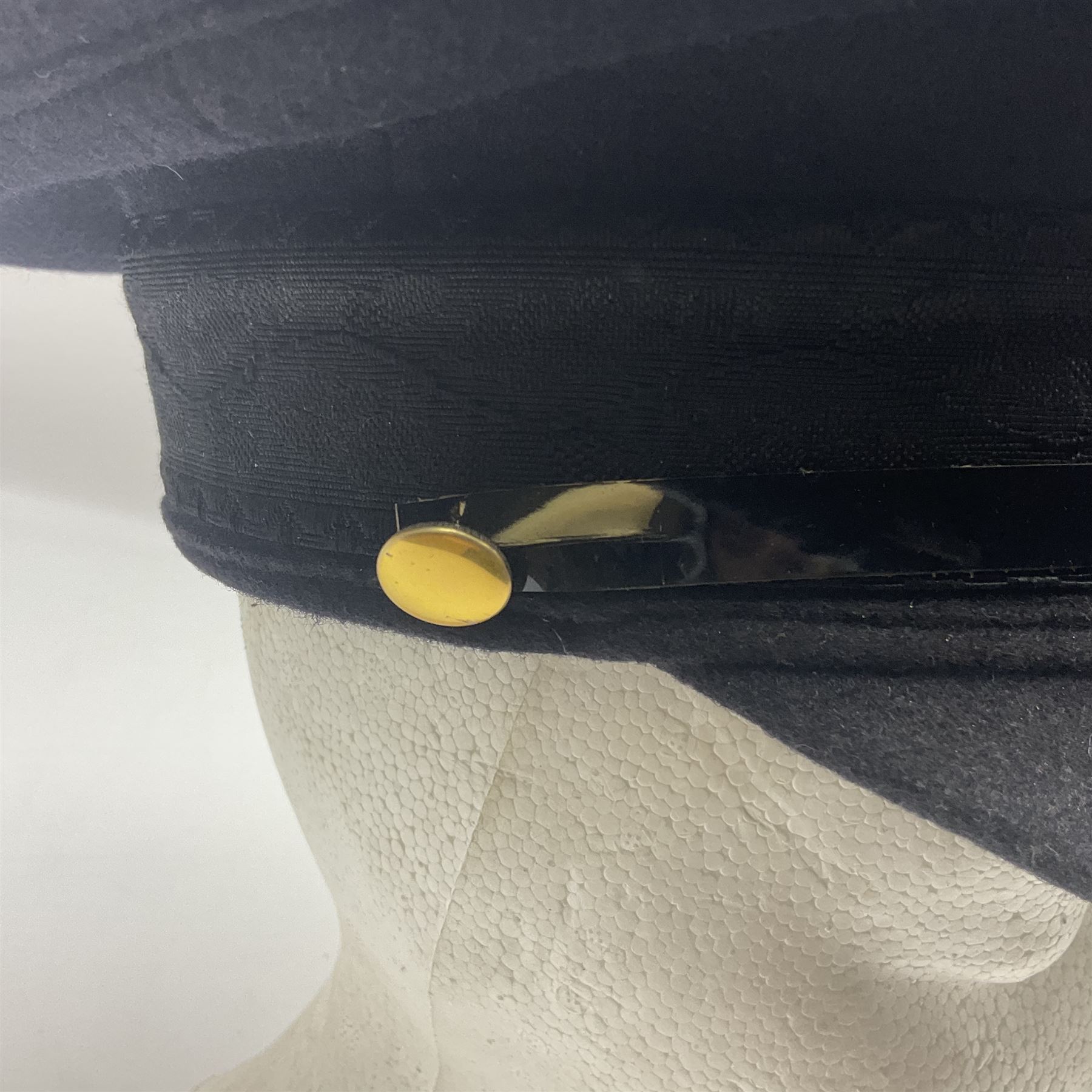 1950s British Red Cross North Yorkshire dress uniform comprising tunic, trousers, greatcoat and visor cap; bears manuscript label '1956 Ware'