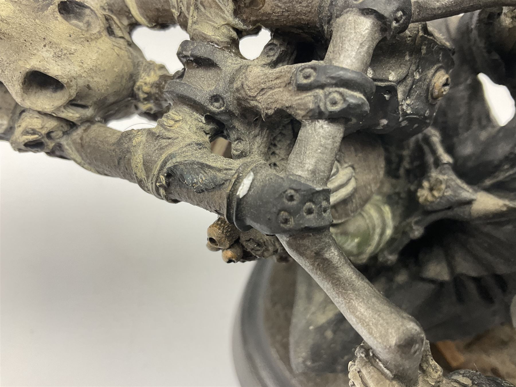 Terry Pratchett Discworld figure, Death on a Motorcycle DW44, designed by Clarecraft