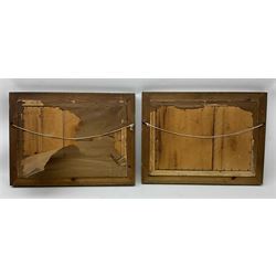 M Grieve (British 20th century): Still Life of Apples and Still Life of Mixed Fruit, pair pastel and watercolours signed 30cm x 45cm (2)