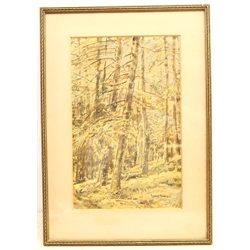 George Graham (British 1881-1949): Woodland Scene, watercolour signed 33cm x 21cm