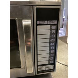 Daewoo commercial microwave and a Sharp microwave- LOT SUBJECT TO VAT ON THE HAMMER PRICE - To be collected by appointment from The Ambassador Hotel, 36-38 Esplanade, Scarborough YO11 2AY. ALL GOODS MUST BE REMOVED BY WEDNESDAY 15TH JUNE.