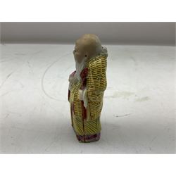 20th century Chinese Famille Rose figure of Shou Lao, H10cm