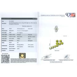 Early 20th century platinum diamond swirl ring, the principal old cut fancy yellow diamond of approx 0.50 carat, surrounded by old cut and single cut diamonds, in a milgrain pierced foliate design setting, total diamond weight approx 1.25 carat, with GCS certificate