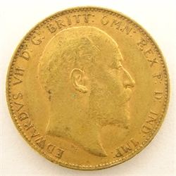  King Edward VII 1903 gold full sovereign, Perth mint  