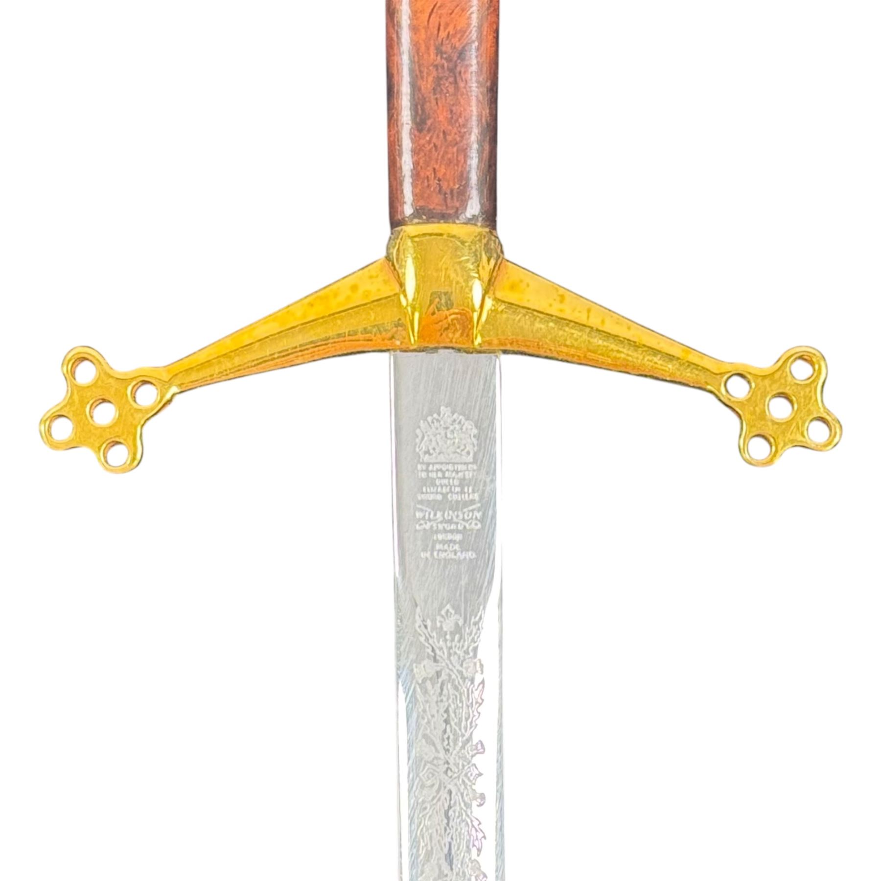 Wilkinson Sword letter opener, inscribed 'By Appointment of Her Majesty', in presentation box 30cm x 10.5cm