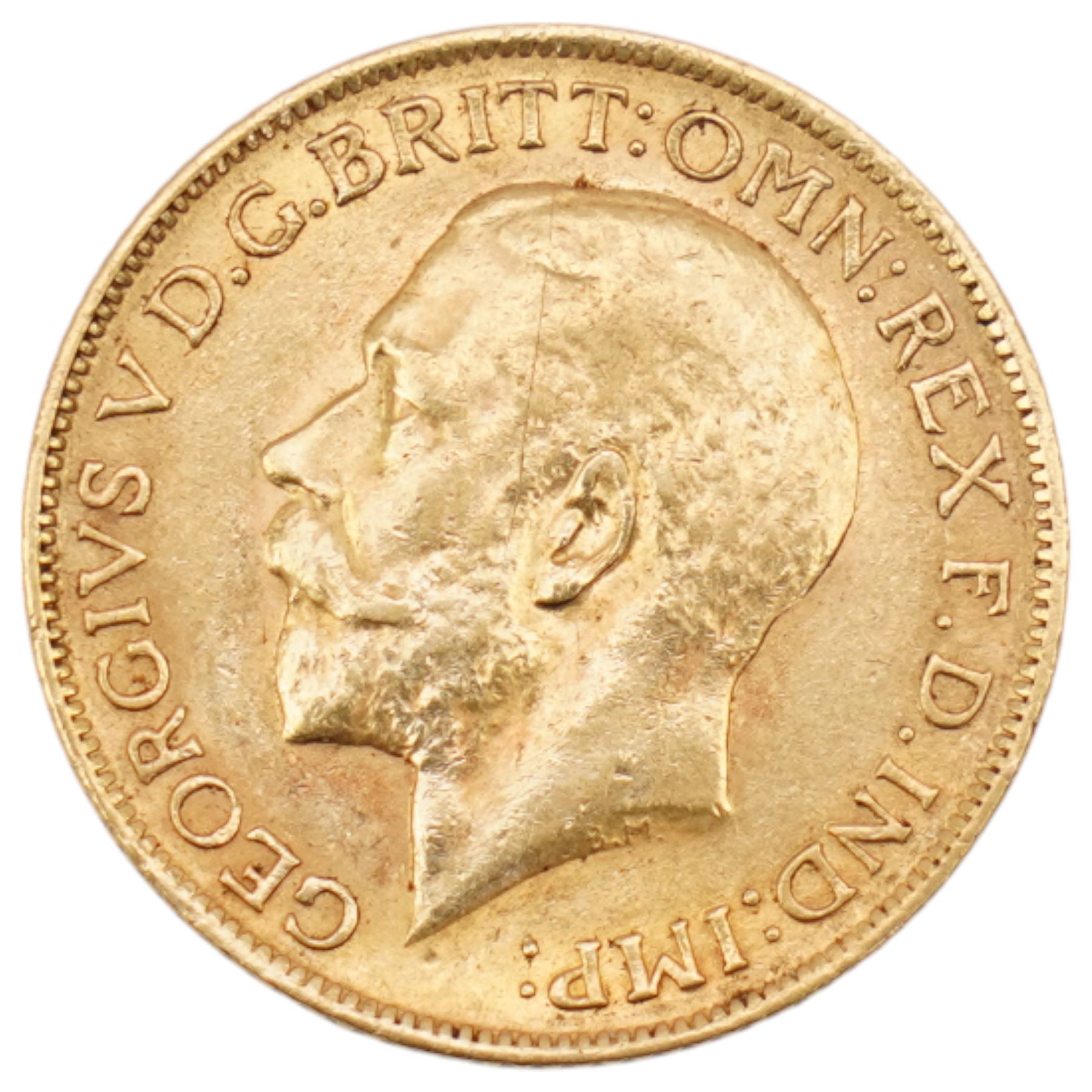 King George V 1915 gold full sovereign coin