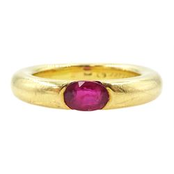  Cartier Ellipse 18ct gold single stone 