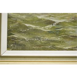Norman Colebourne (British 1908-1992): 'December Sunshine' Off Liverpool, oil on board signed, titled on label verso 49cm x 59cm
Provenance: Exh. Wallasey Arts Society