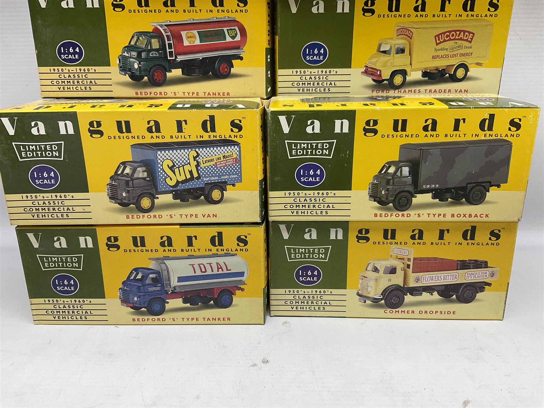 Nineteen Lledo Vanguards 1:64 scale 1950's-1960's Classic Commercial Vehicles die-cast models, all boxed (19)