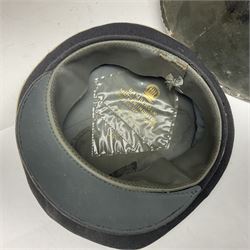 Two air force jackets, together with two helmets and Bamberger Mutzen Industrie German military hat and two others 