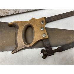 Collection of tenon and panel saws, including examples by Spear & Jackson,  Renrut & co, etc 