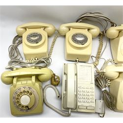 Collection of cream and ivory vintage telephones (7)