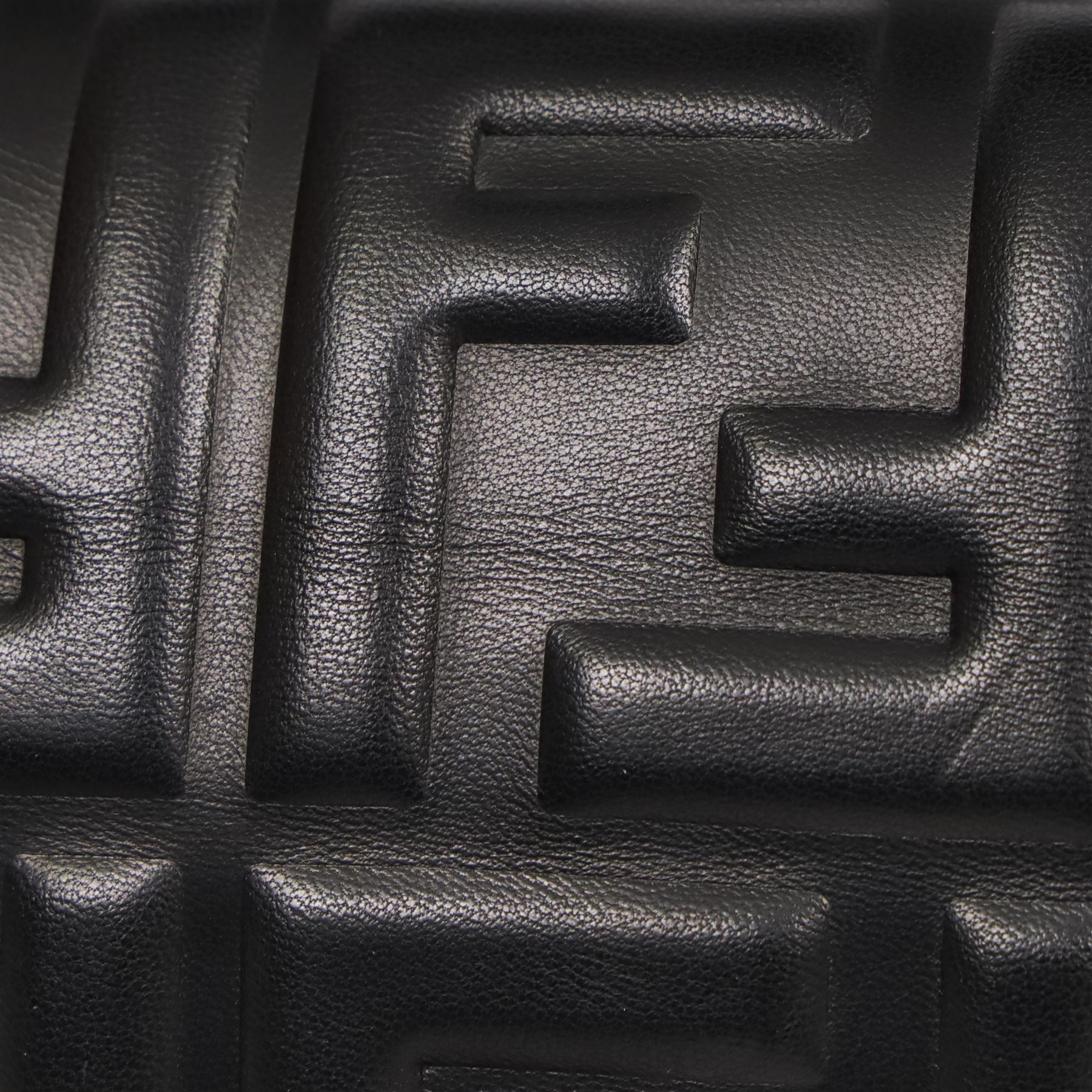 Fendi Baguette shoulder bag, black nappa leather with embossed FF monogram and quilted panels, the front flap secured by a gold-tone FF logo magnetic clasp engraved Fendi Made in Italy, with detachable leather shoulder strap and gold-tone hardware, interior leather tab stamped 'Baguette Fendi Made in Italy', together with original Fendi dust bag and box, W27cm D7cm H15cm