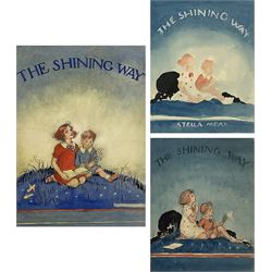 Helen Jacobs BWS (British 1888-1970): 'The Shining Way', three watercolour illustrations for the cover of Stella Mead's book of the same title pub. 1947, max 31cm x 22cm, together with a first edition copy of the book (4) (unframed)