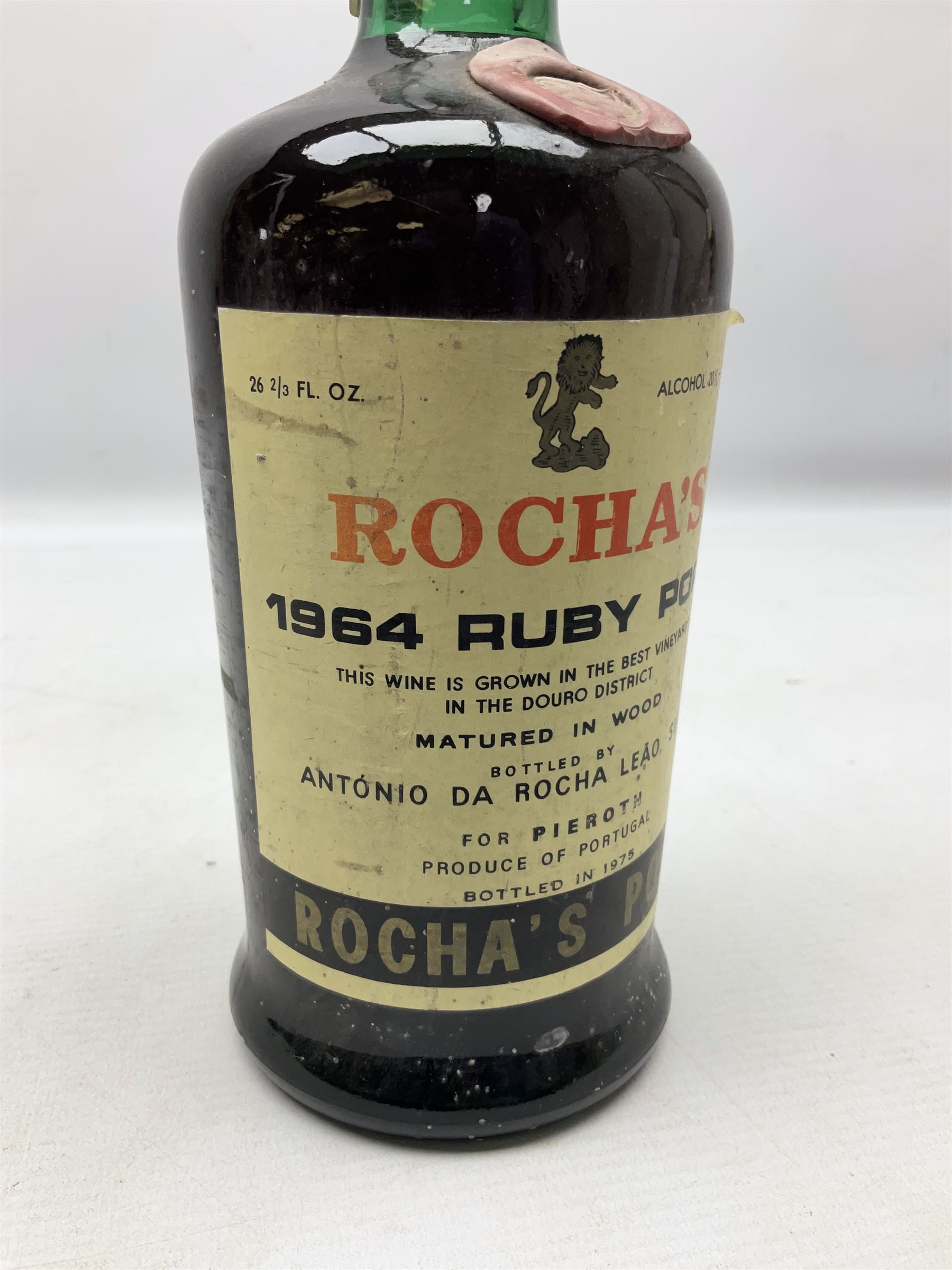 Offley Bon Vista, 1972, vintage port, unknown contents and proof and Rocha's 1964, Ruby Port, 75cl 20% proof (2)