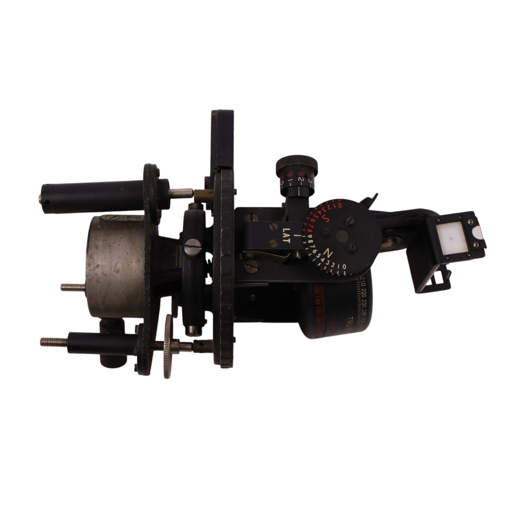 WWII Air Ministry Astro compass MKII, patented '6A/11740 4-P', in wooden case