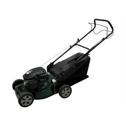 Atco Quattro 16s petrol lawn mower, powered by stigma ST140 petrol engine lawn mower