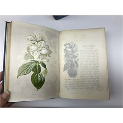 Hulme, F. Edward; 'Familiar Wild Flowers' with coloured plates, five volumes, together with Hulme, F. Edward; 'Familiar Garden Flowers' described by Shirley Hibberd with coloured plates, five volumes, each with coloured title labels 