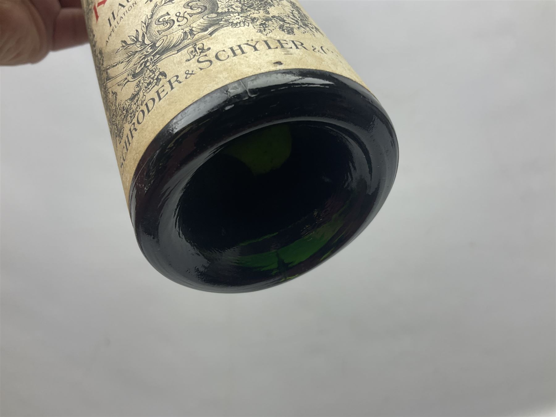 Grand Cru Classe Chateau Kirwan Haut-Medoc 1957 wine, unknown contents and proof, two bottles (2)