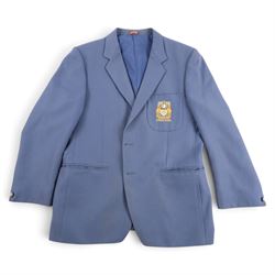 Barry Seabourne - 1970s/80s Leeds Rugby League blazer and tie, gifted to the vendor by Barry in the 1980s, together with an Umbro 1984 Great Britain Rugby Jumper given to the vendor by the team at his final training session at Headingley
