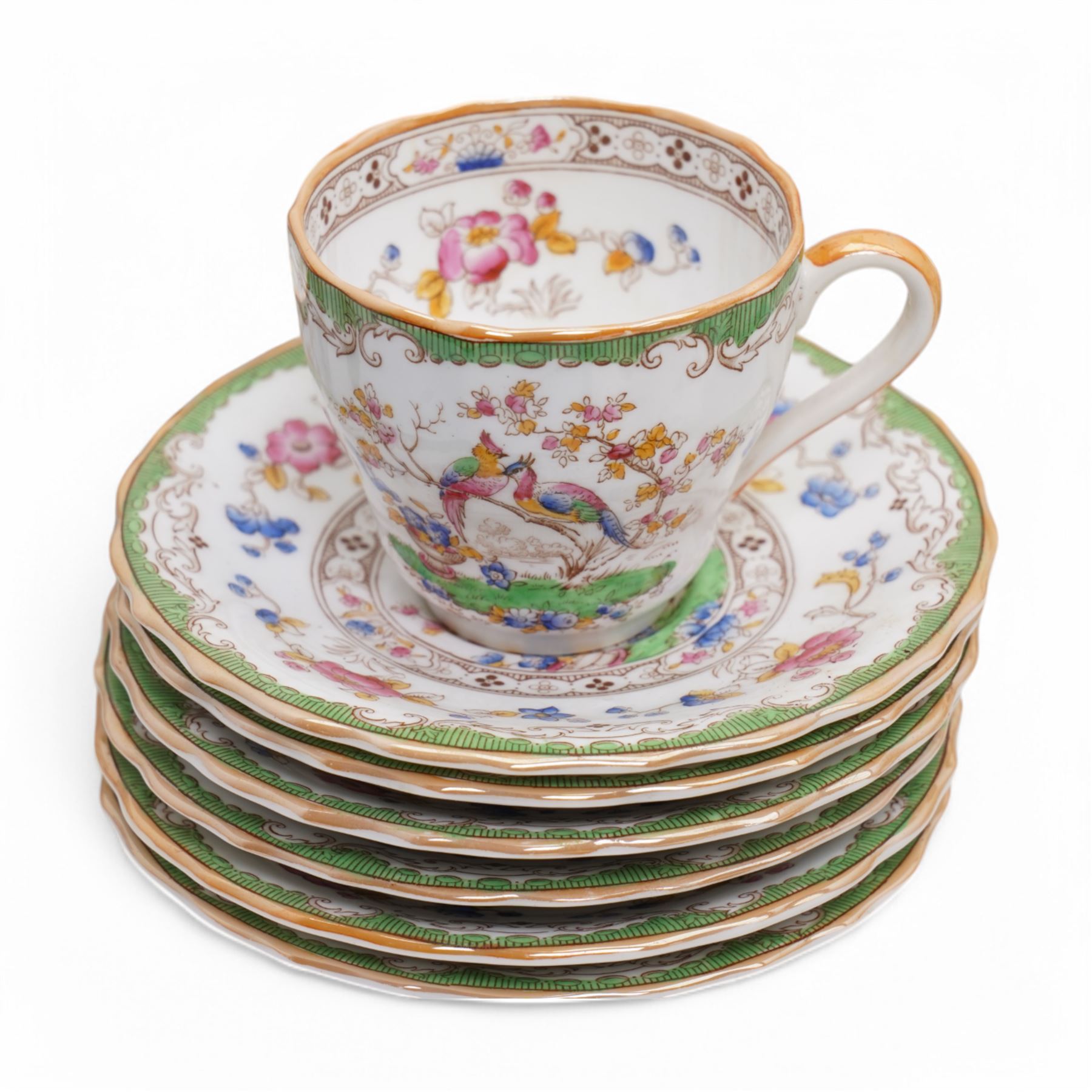 Copeland Spode 'Eden' tea, coffee and dinner ware including plates in various sizes, soup and dessert bowls, tea and coffee cups and saucers, vegetable dish and cover etc 63 pieces