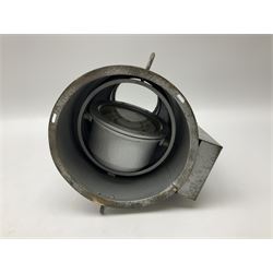 Ship's lifeboat gimble compass in binnacle, with plaque 'Bergen Nautik Instrumentfabrikk ..... Norway. Type BN25COL No.770559' 