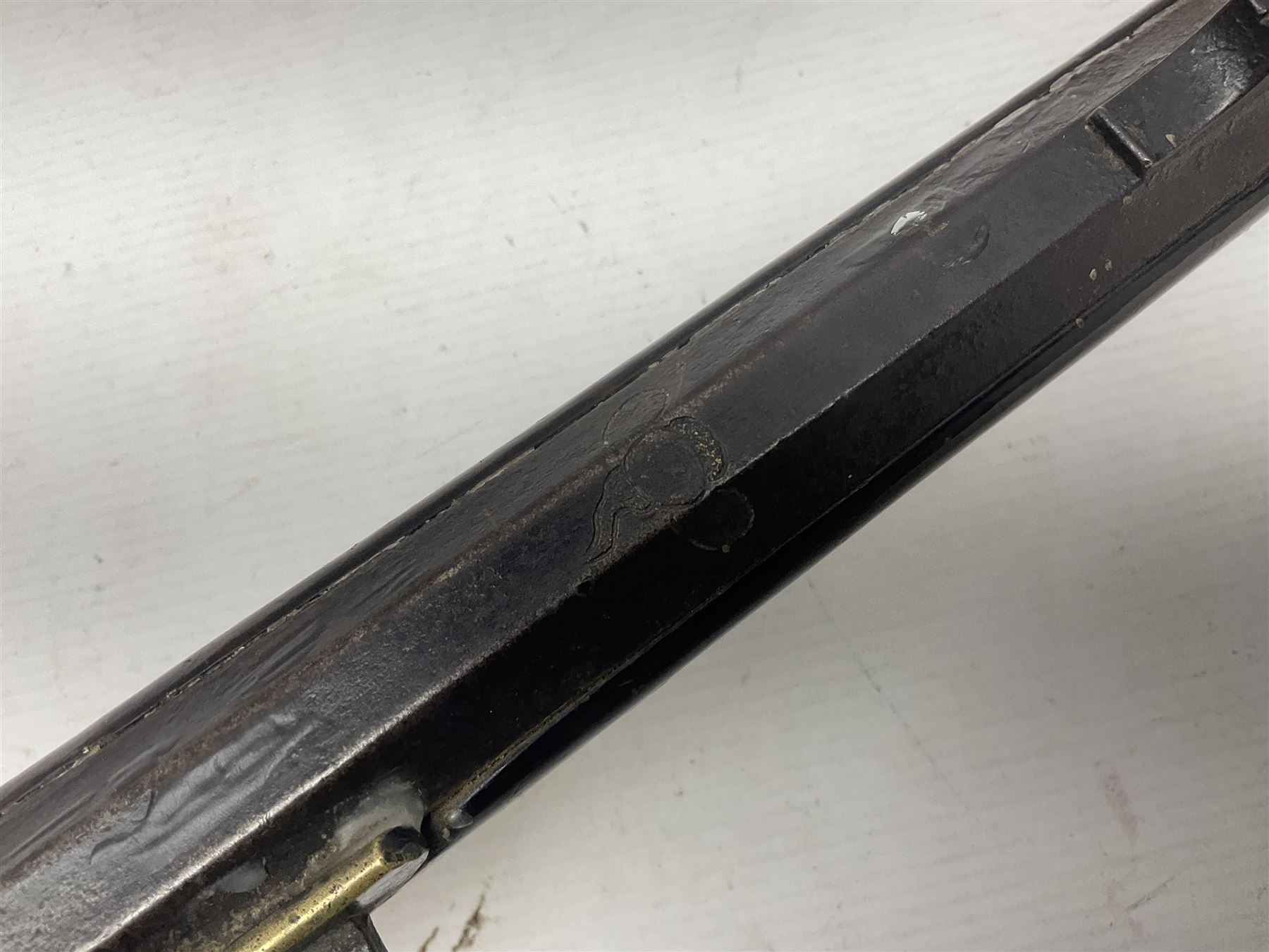 Japanese matchlock musket approximately .45 cal., Edo period (1603-1868), the 66cm(26