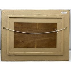 Kershaw Schofield (British 1872-1941): Dutch Landscape with Windmills beyond a Reedy Pond, oil on panel signed 34cm x 51cm