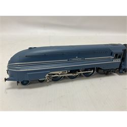 Hornby ‘00’ gauge - Class A4 4-6-2 locomotive ‘Silver Fox’ no.2512 in LNER silver; Princess Coronation Class 4-6-2 locomotive ‘Coronation’ no.6220 in LMS blue; both unboxed (2)