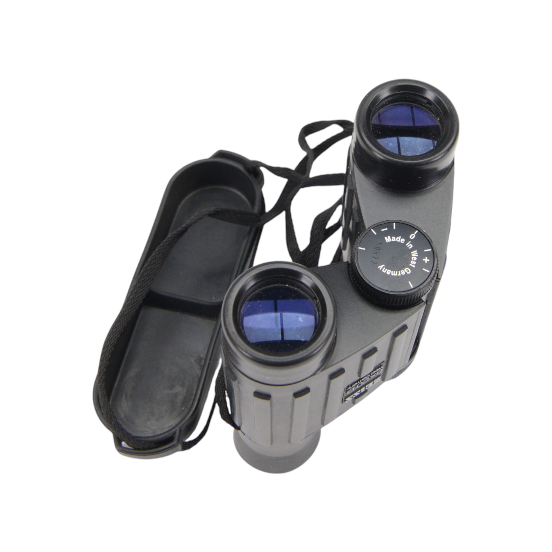 Zeiss 8 x 20 B binoculars, serial no. 50572 made in West Germany, in original soft case