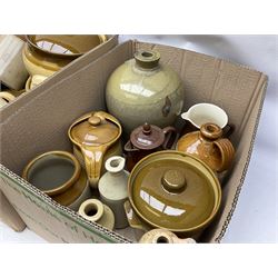 T.G Green Ltd Granville pattern dinner wares, to include plates, jugs, serving dishes, covered jars etc, together with other stoneware pots, in two boxes 