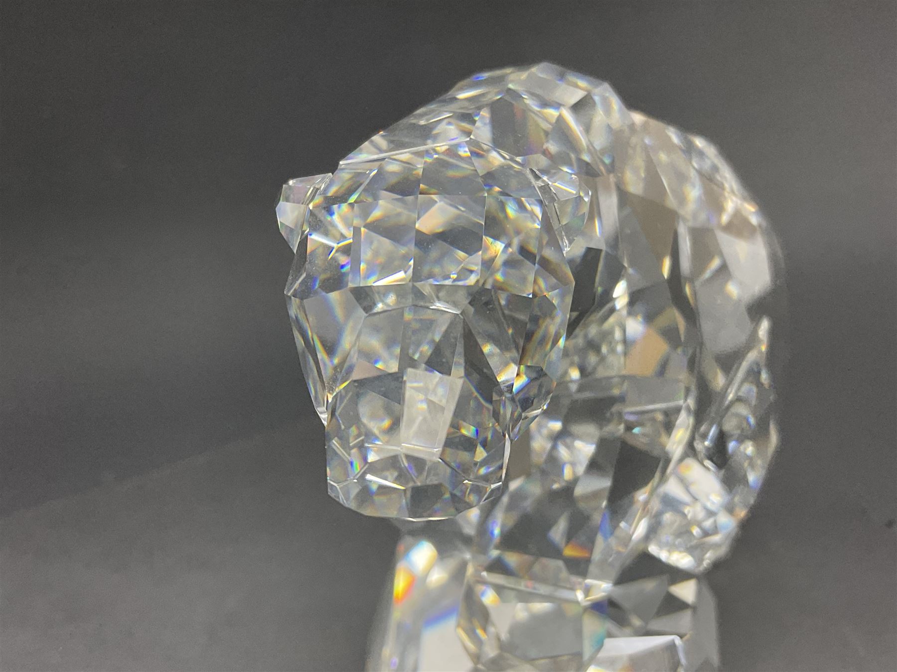 Swarovski Crystal polar bear Nanuc, designed by Heinz Tabertshofer H13cm