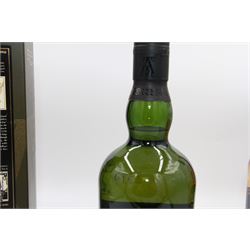 Ardbeg, 10 year old single malt Scotch whisky, 70cl 46% vol in presentation box, Glenfiddich, special old reserve pure malt Scotch whisky, 1 litre 40% G.L and Glen Moray, single malt whisky, 1l 40% vol (3)