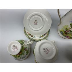Royal Albert 'Chelsea Bird' pattern coffee set for six 