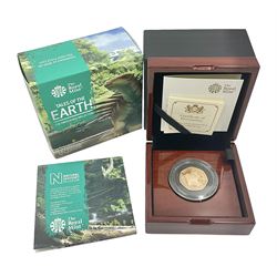 The Royal Mint United Kingdom 2020 'Tales of the Earth Hylaeosaurus' gold proof fifty pence coin, cased with certificate