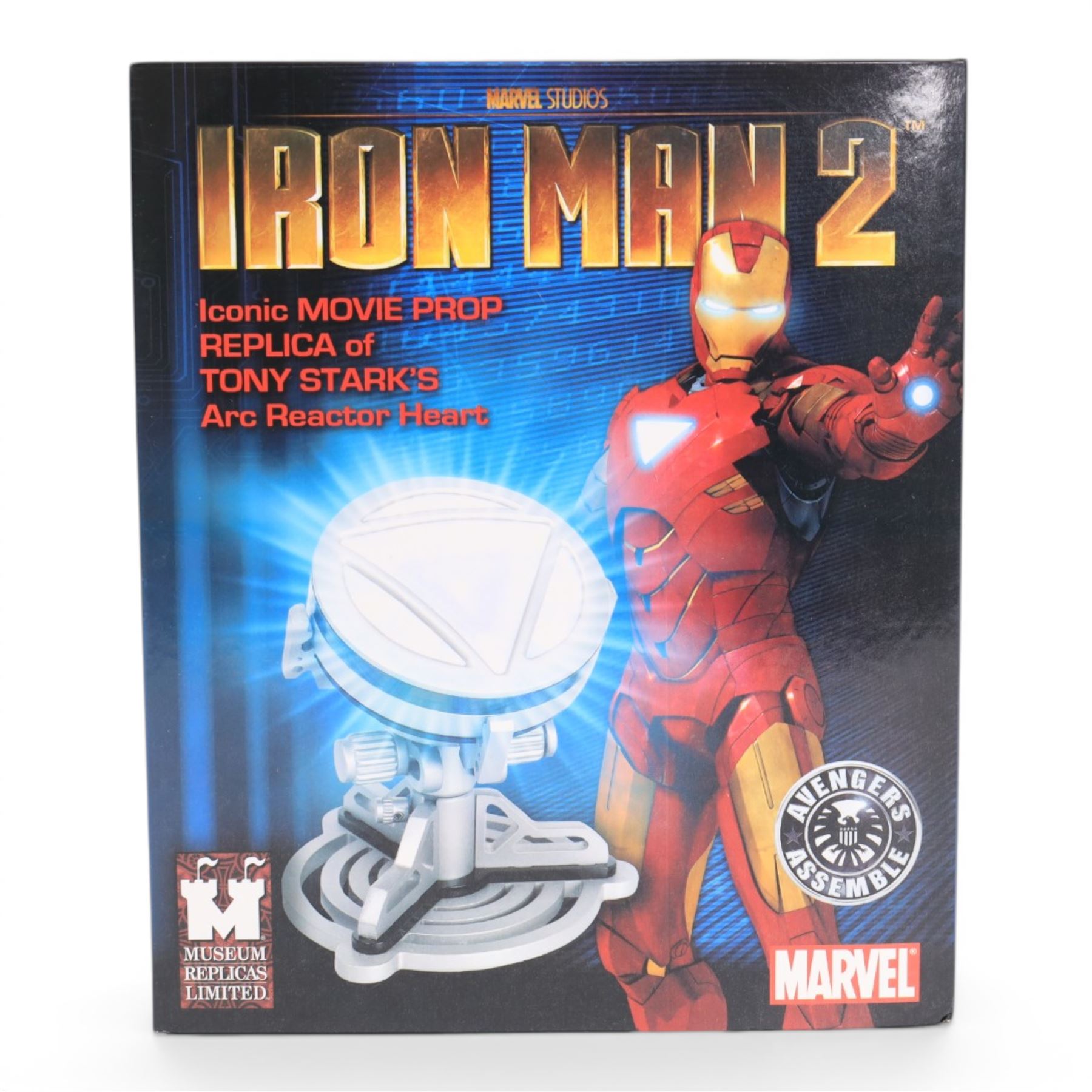 Marvel figures and models, comprising Gentle Giant Thor Collectible Mini Bust, Toy Biz Masterworks Marvel Legends 'The Battle For Gwen Stacey' model, Toy Biz 12 inch Collectors Edition Daredevil figurine, three Galoob Titanium Series Marvel Heroes figures, Funko Iron Man Bobble Head and a Museum Replicas Iron Man 2 Tony Stark's Heart Replica, all boxed