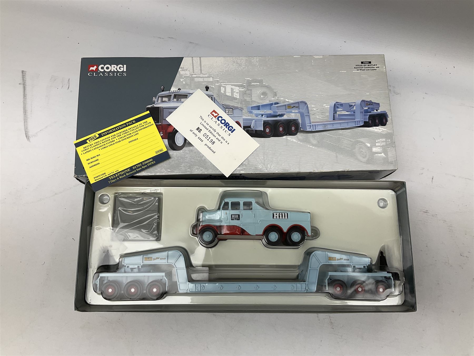 Corgi Heavy Haulage - six die-cast models comprising 17601 Hills of Botley Scammell Constructor and 24-wheel Low Loader; 13902 Knowles Transport Foden S21 Platform Lorry with Diesel Tank Load; limited edition 17903 Wynns Scammell Contractor; 13501 G.C. Munton Foden S21 'Mickey Mouse' Articulated and Low Loader; 16601 Pickfords Scammell Highwayman Ballast and Land Rover Set; and 31004 Wynn's Scammell Articulated, Bedford S Articulated and Low Loader Set; all boxed (6)