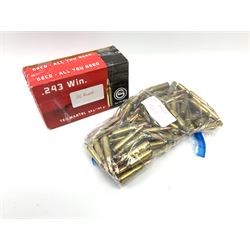 Approximately one hundred and forty rounds of assorted .243 cartridges SECTION 1 FIREARMS CERTIFICATE REQUIRED