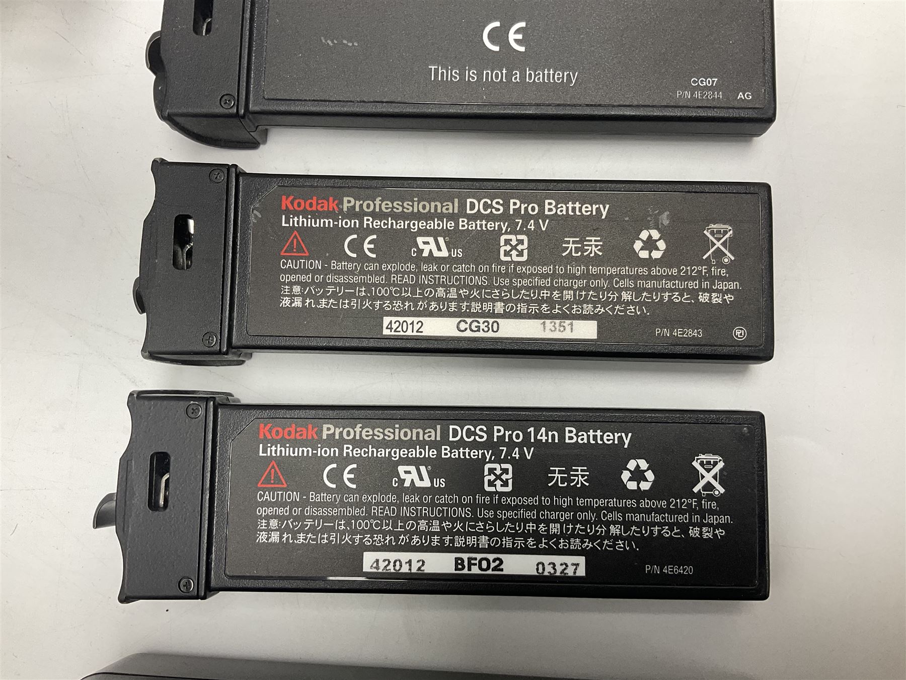 Kodak DCS pro, with Nikon F80 mount, serial no. PSLRN24607, with three batteries, charged, instruction manual and a carry case