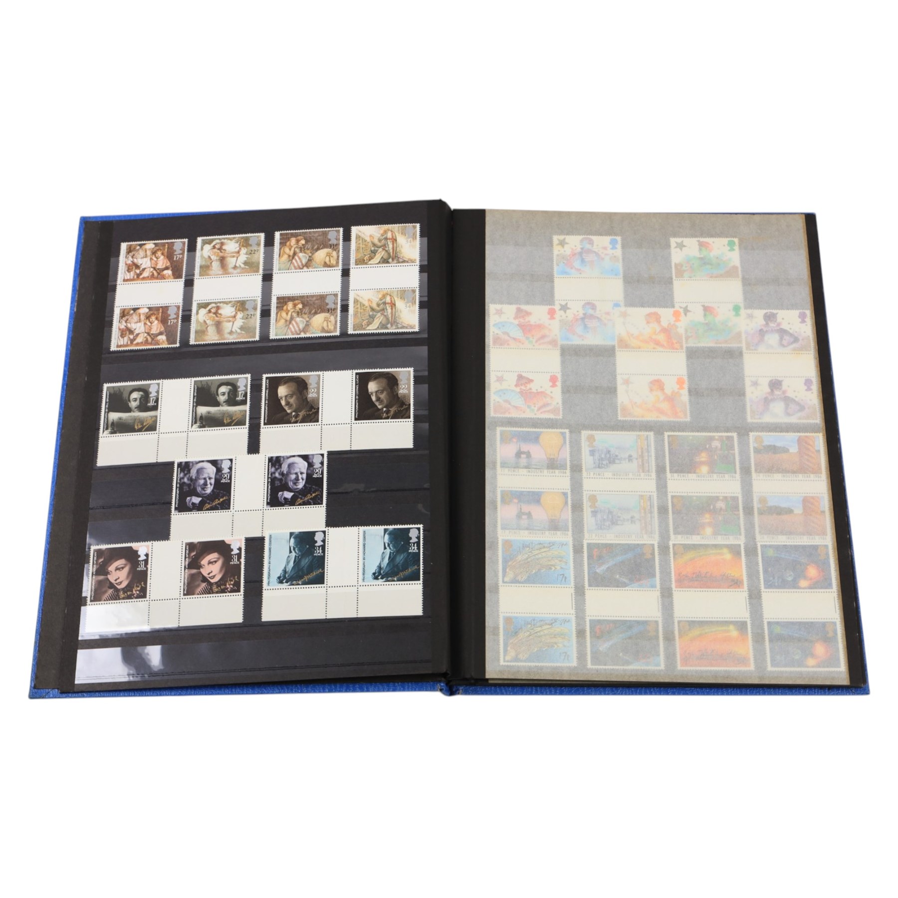 Mostly Great British stamps, including a small quantity of mint decimal, etc, in one box