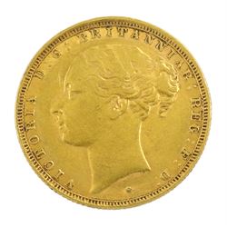 Queen Victoria 1880 gold full sovereign coin