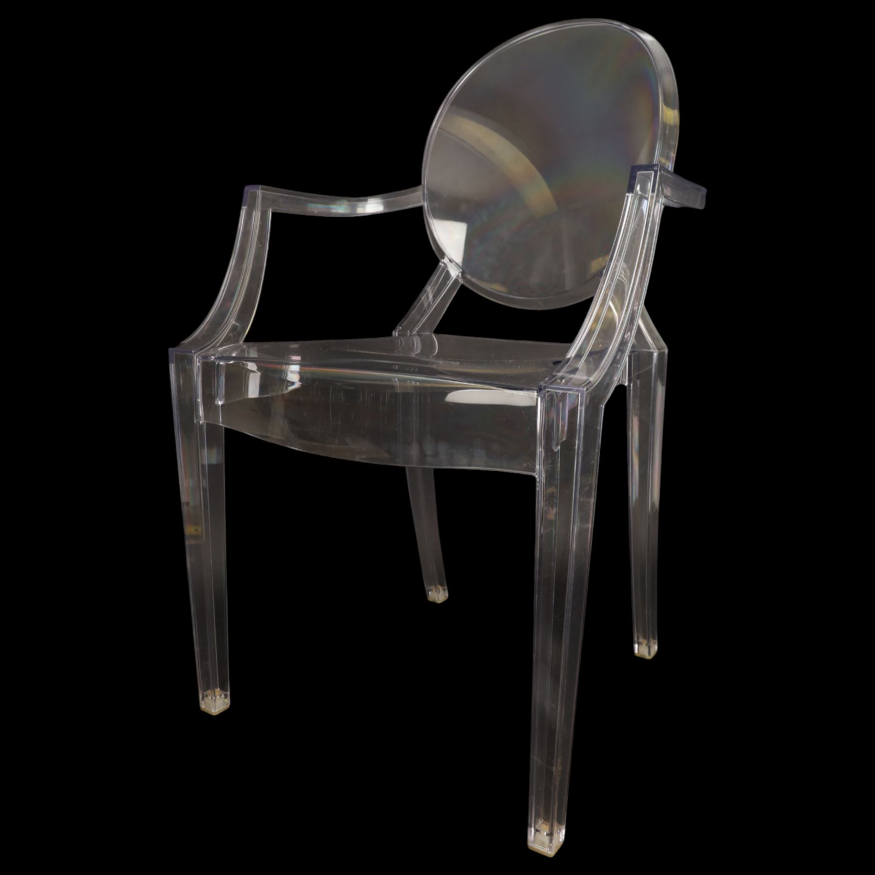 Philippe Starck for Kartell - 'Louis Ghost' chair, designed by Philippe Starck, inspired by the Louis XV style in transparent polycarbonate