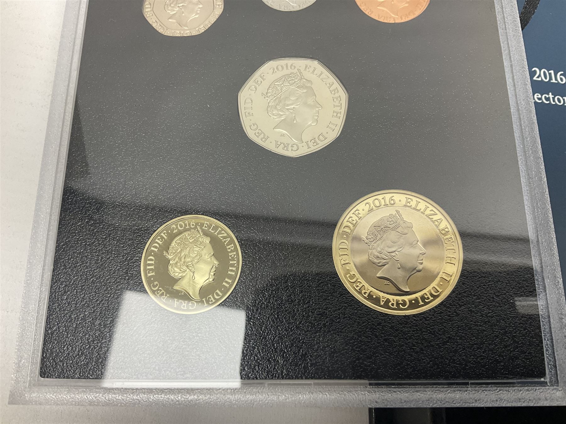 The Royal Mint United Kingdom 2016 proof coin set collector edition, cased with certificate
