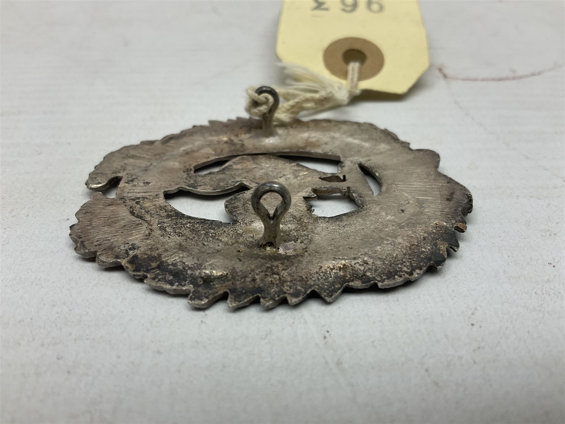 4th Donside Highland Volunteer Battalion Gordon Highlanders Glengarry Badge, white metal with two lug fittings to the reverse; and Highland Cyclist's Battalion Territorial Forces Glengarry badge (2)