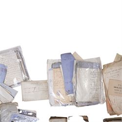 The Down Hall Estate, Aikton, Cumberland 1800-1880s - A substantial archive of letters and documents relating to the estate and the Hodgson family who farmed the estate from the early 19th century.  Includes title deeds, abstracts of title, estate plans etc