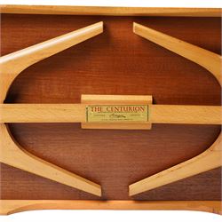 'The Centurion' bentwood lap tray by Paragon of London, W59cm