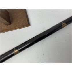 19th century Arabian(?) jezail flintlock musket, approximately 28-bore, the 137cm(54