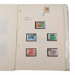 Football-themed stamps, including 'The World Cup Collection' in three folders, further first day covers, etc, in one box
