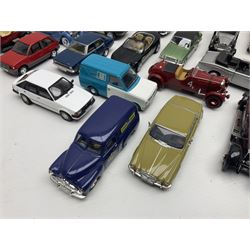 Over forty modern die-cast models by Vanguards, Vitesse, Solido, Oxford, Polistil, Schuco, Ixo, Dinky, Trax etc; various scales; all unboxed