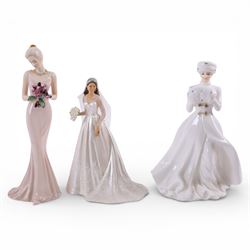 Royal Doulton A Winter's Morn, HN4622 together Royal Worcester Queen's 80th Birthday figure, Royal Staffordshire Joie De Viure, Princess  Diana doll, etc